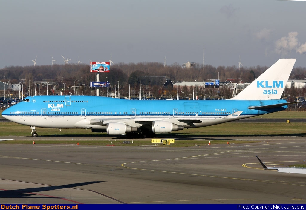 PH-BFF Boeing 747-400 KLM Asia by Mick Janssens