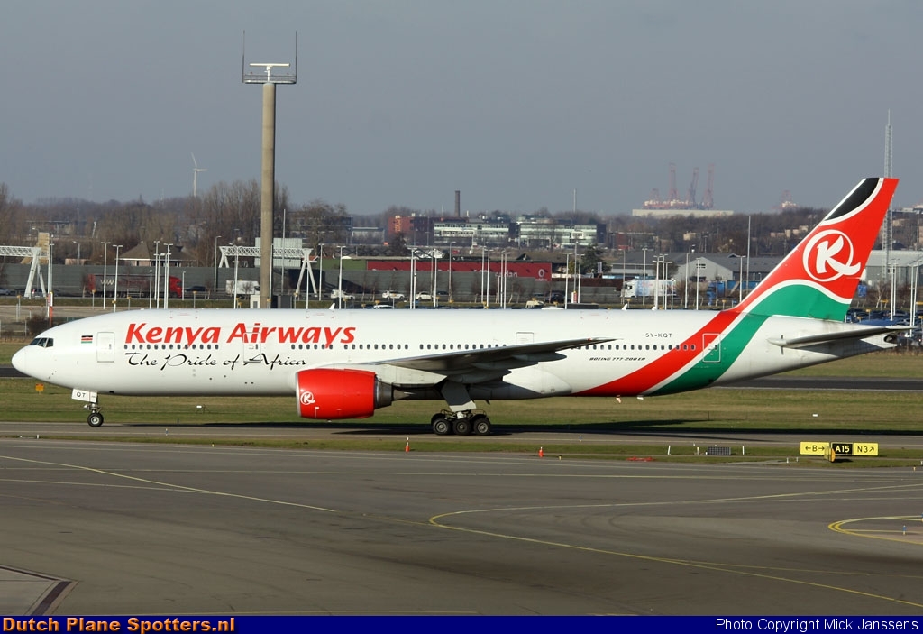 5Y-KQT Boeing 777-200 Kenya Airways by Mick Janssens