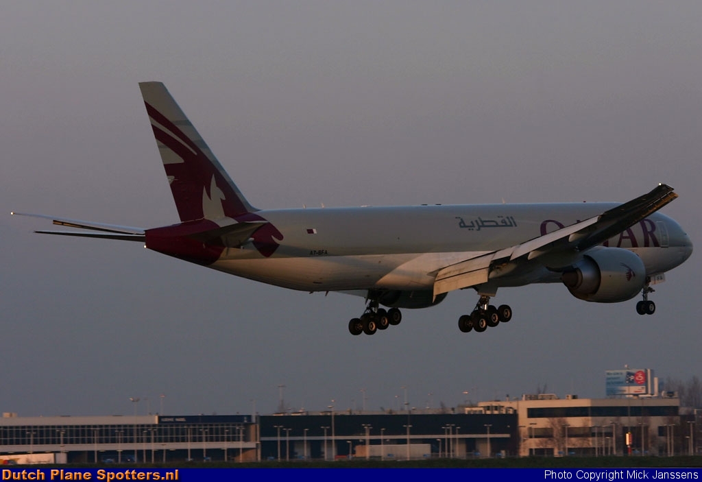A7-BFA Boeing 777-F Qatar Airways Cargo by Mick Janssens