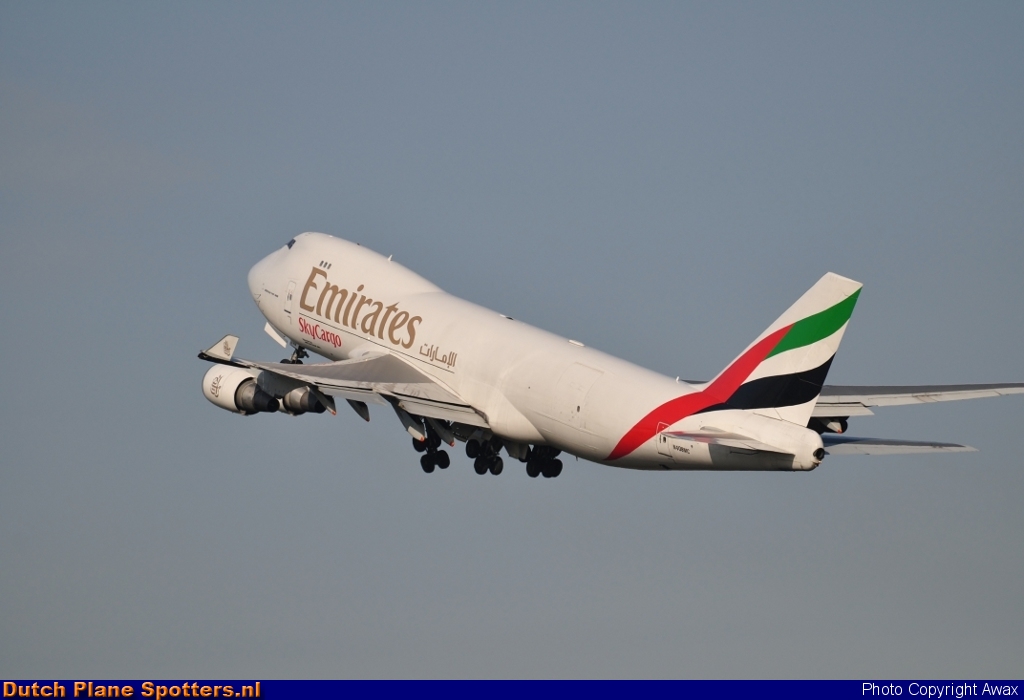 N408MC Boeing 747-400 Emirates Sky Cargo by Awax