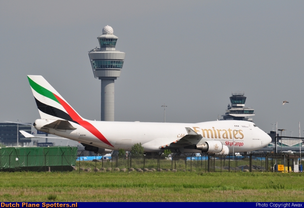 N497MC Boeing 747-400 Emirates Sky Cargo by Awax