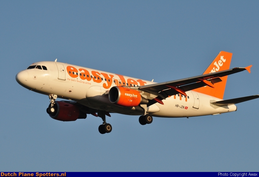 HB-JZN Airbus A319 easyJet Switzerland by Awax