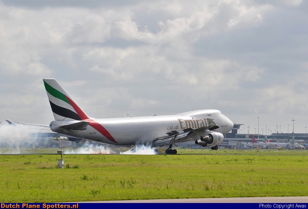 OO-THC Boeing 747-400 Emirates Sky Cargo by Awax