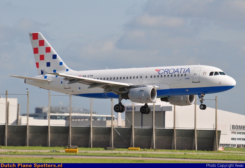 9A-CTH Airbus A319 Croatia Airlines by Awax