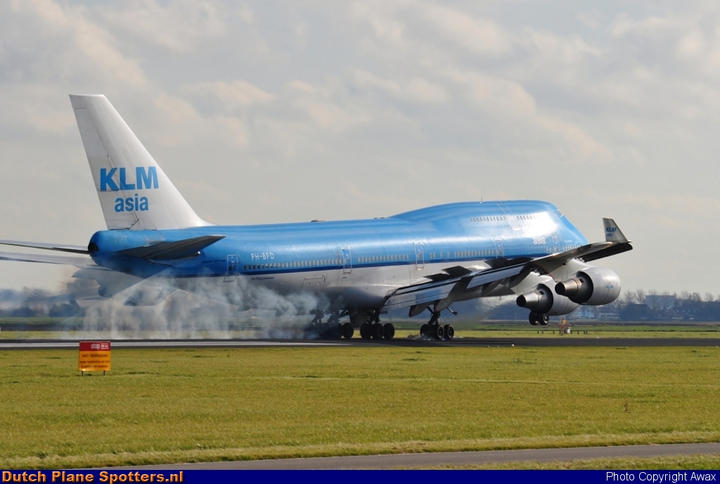 PH-BFD Boeing 747-400 KLM Royal Dutch Airlines by Awax