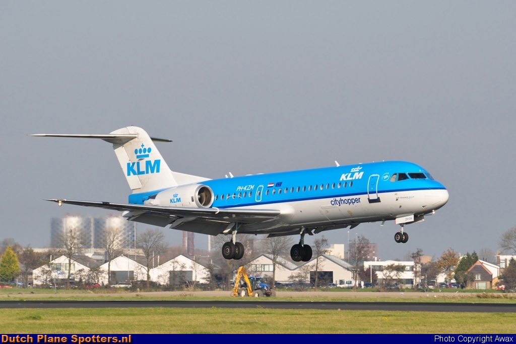 PH-KZM Fokker 70 KLM Cityhopper by Awax