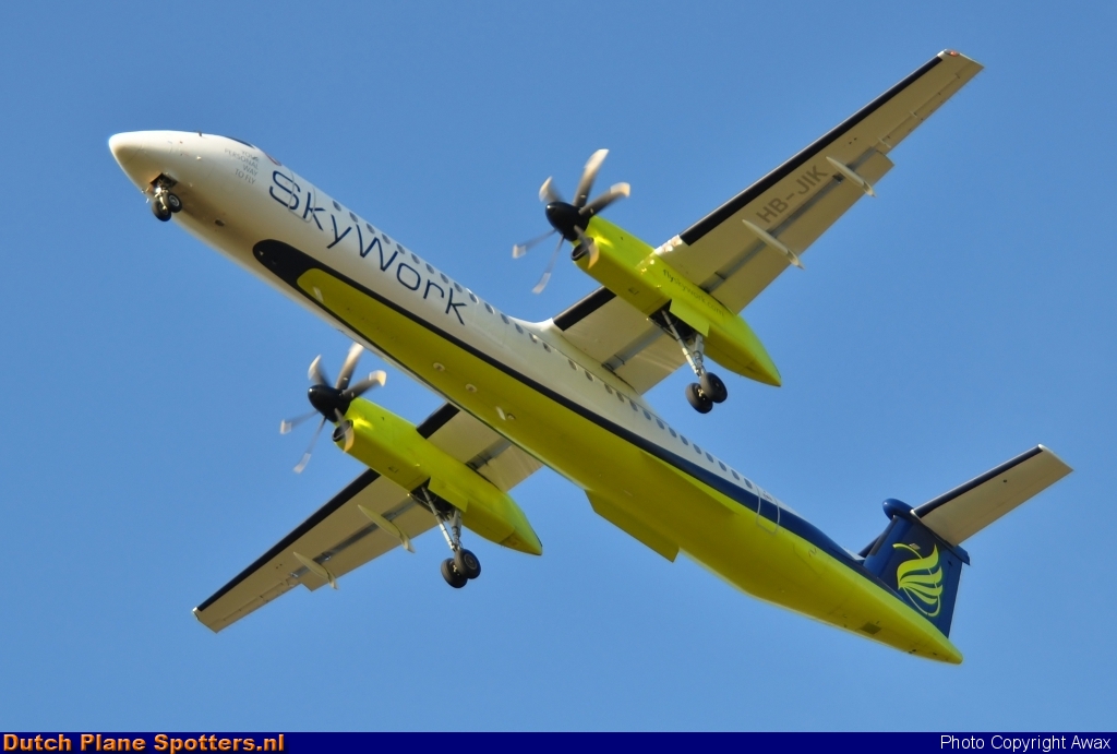 HB-JIK Bombardier Dash 8-Q400 Sky Work Airlines by Awax