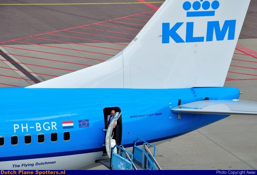 PH-BGR Boeing 737-700 KLM Royal Dutch Airlines by Awax