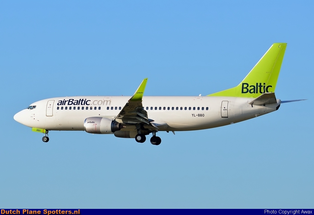 YL-BBO Boeing 737-300 Air Baltic by Awax