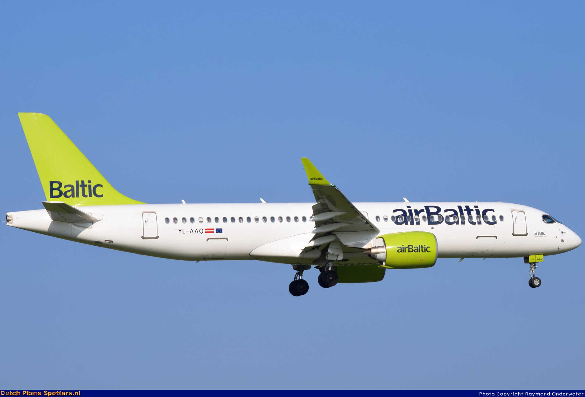 YL-AAQ Airbus A220-300 Air Baltic by Raymond Onderwater