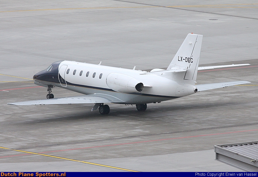 LX-DEC Cessna 680 Citation Sovereign Private by Erwin van Hassel