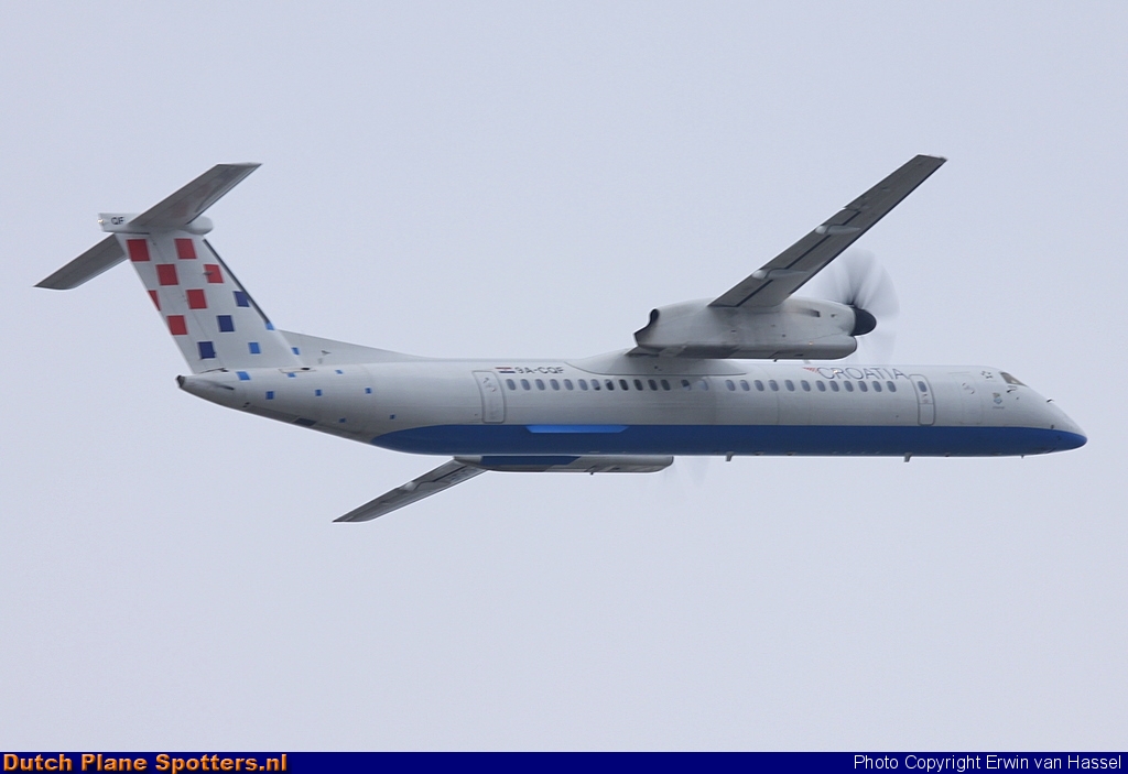 9A-CQF Bombardier Dash 8-Q400 Croatia Airlines by Erwin van Hassel