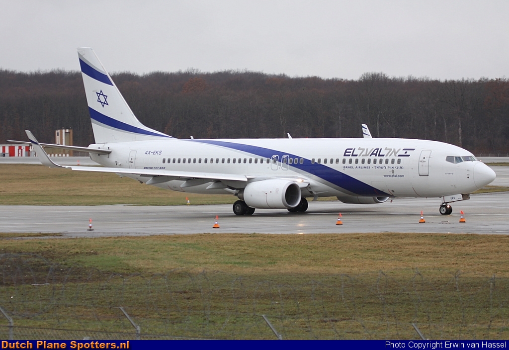 4X-EKS Boeing 737-800 El Al Israel Airlines by Erwin van Hassel