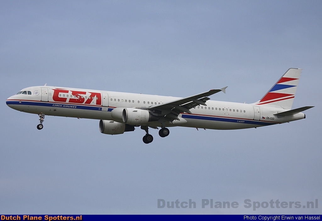 OK-CED Airbus A321 CSA Czech Airlines by Erwin van Hassel