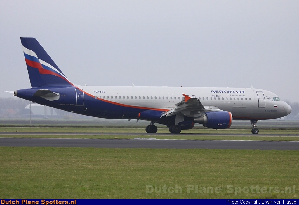 VQ-BAY Airbus A320 Aeroflot - Russian Airlines by Erwin van Hassel