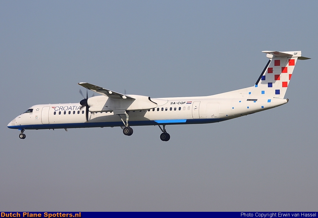 9A-CQF Bombardier Dash 8-Q400 Croatia Airlines by Erwin van Hassel
