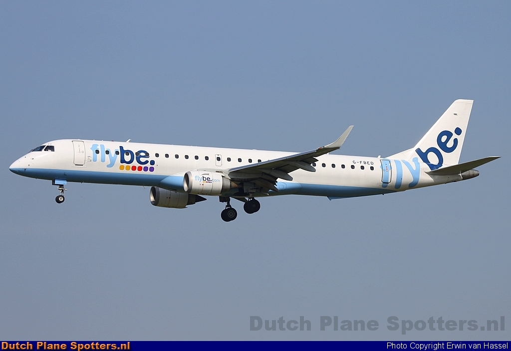 G-FBED Embraer 195 Flybe by Erwin van Hassel