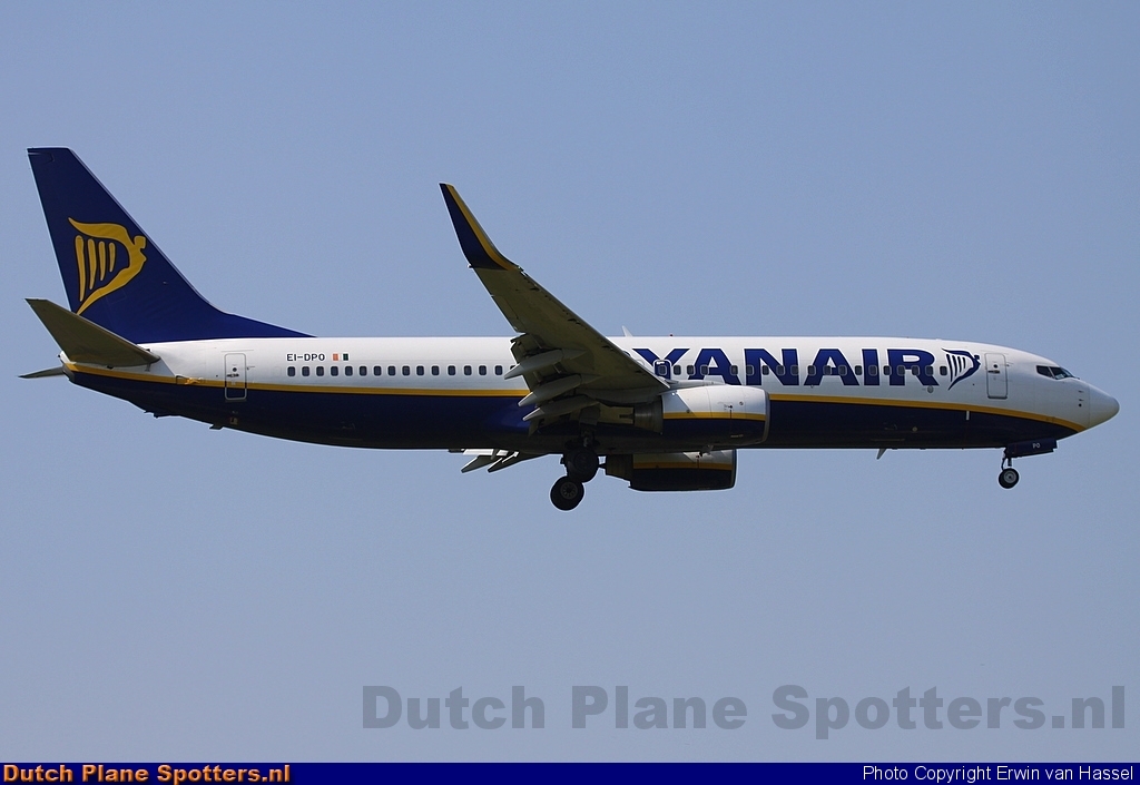 EI-DPO Boeing 737-800 Ryanair by Erwin van Hassel