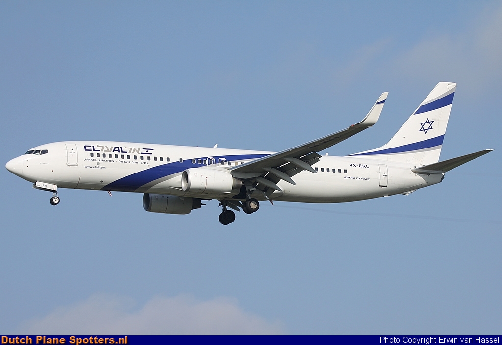 4X-EKL Boeing 737-800 El Al Israel Airlines by Erwin van Hassel