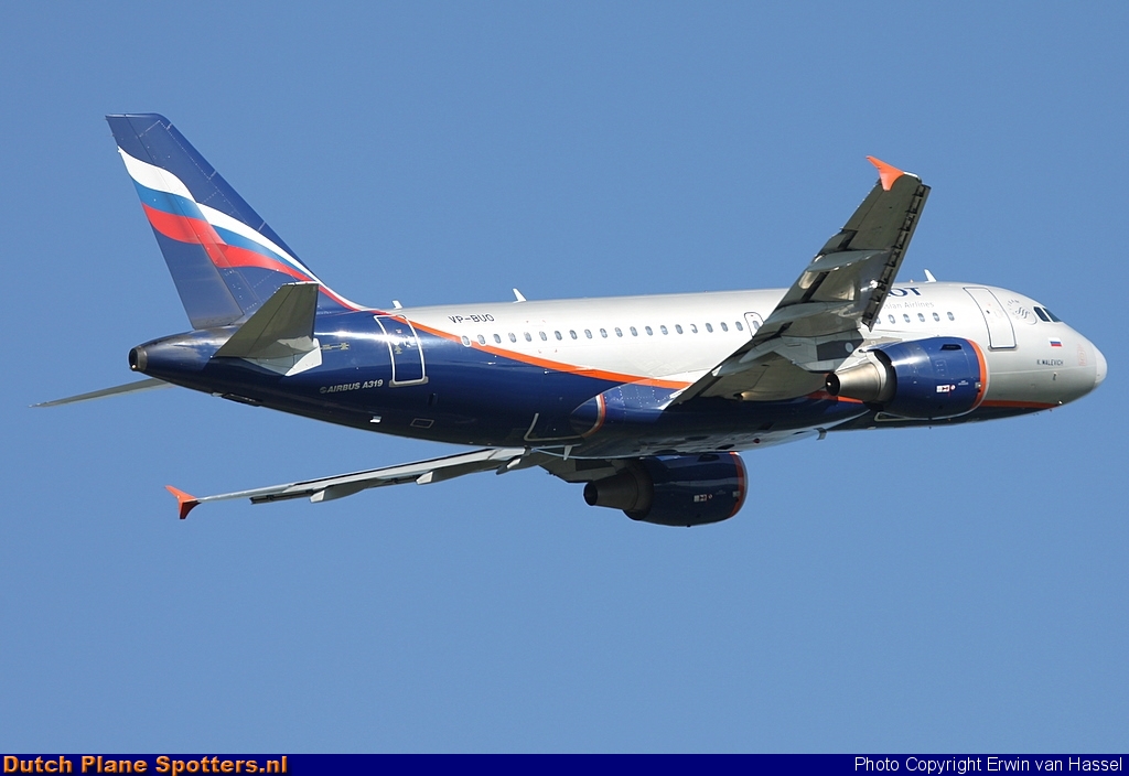 VP-BUO Airbus A319 Aeroflot - Russian Airlines by Erwin van Hassel