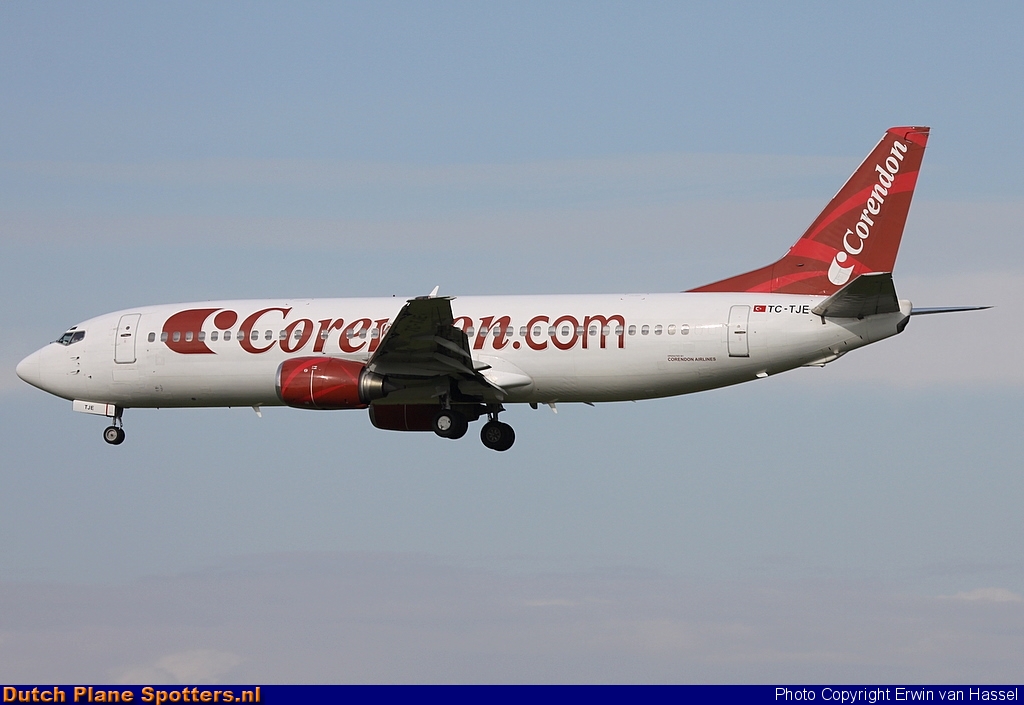 TC-TJE Boeing 737-400 Corendon Airlines by Erwin van Hassel