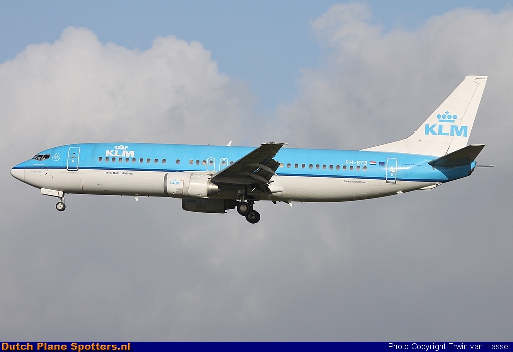 PH-BTB Boeing 737-400 KLM Royal Dutch Airlines by Erwin van Hassel