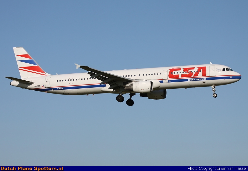 OK-CED Airbus A321 CSA Czech Airlines by Erwin van Hassel