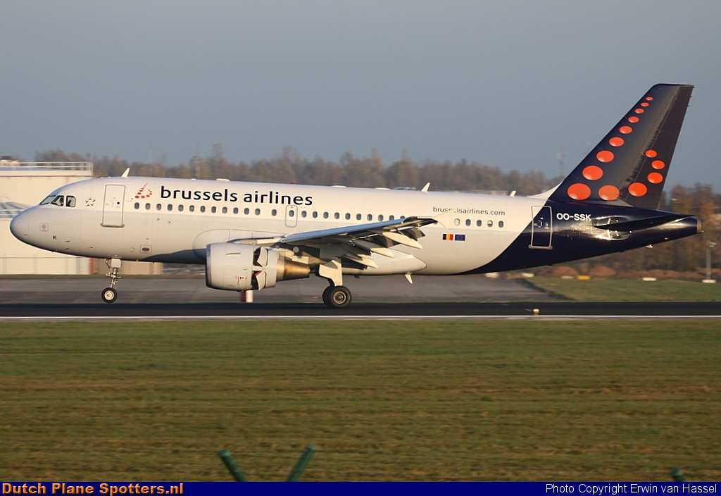 OO-SSK Airbus A319 Brussels Airlines by Erwin van Hassel