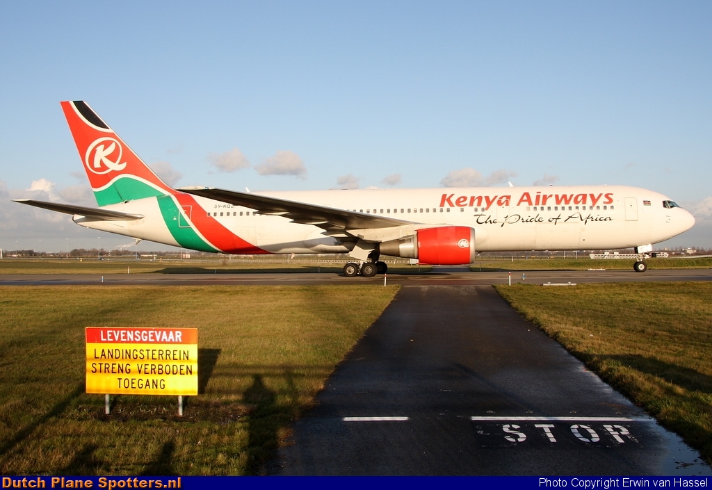 5Y-KQZ Boeing 767-300 Kenya Airways by Erwin van Hassel