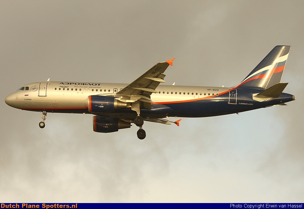 VP-BZO Airbus A320 Aeroflot - Russian Airlines by Erwin van Hassel