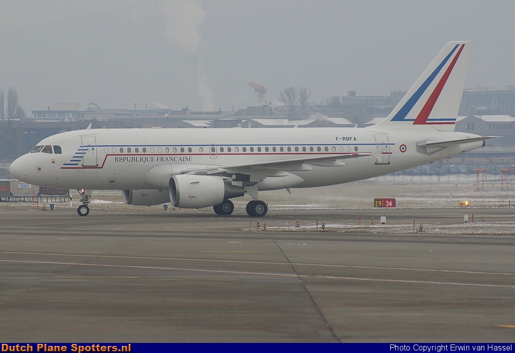 F-RBFA Airbus A319 MIL - French Air Force by Erwin van Hassel