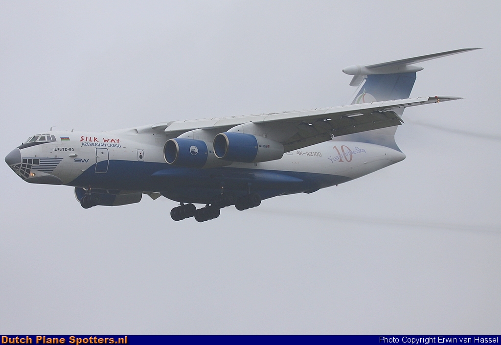 4K-AZ100 Ilyushin Il-76 Silk Way Airlines by Erwin van Hassel