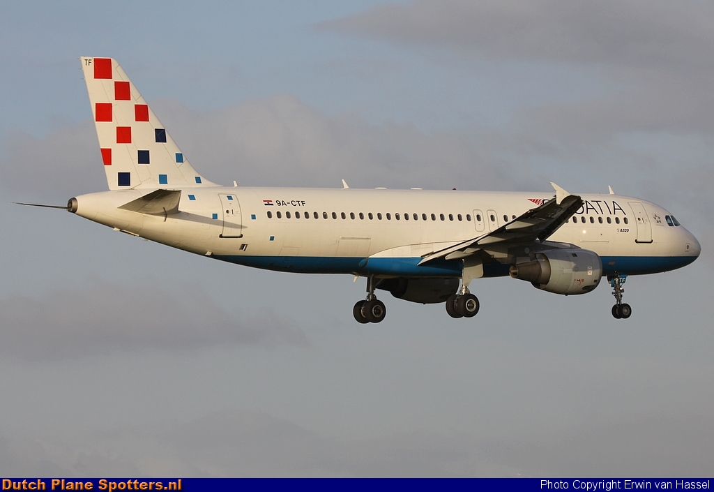 9A-CTF Airbus A320 Croatia Airlines by Erwin van Hassel