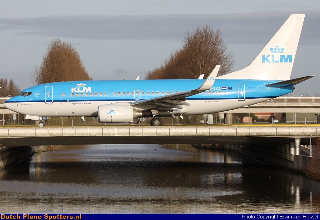 PH-BGI Boeing 737-700 KLM Royal Dutch Airlines by Erwin van Hassel