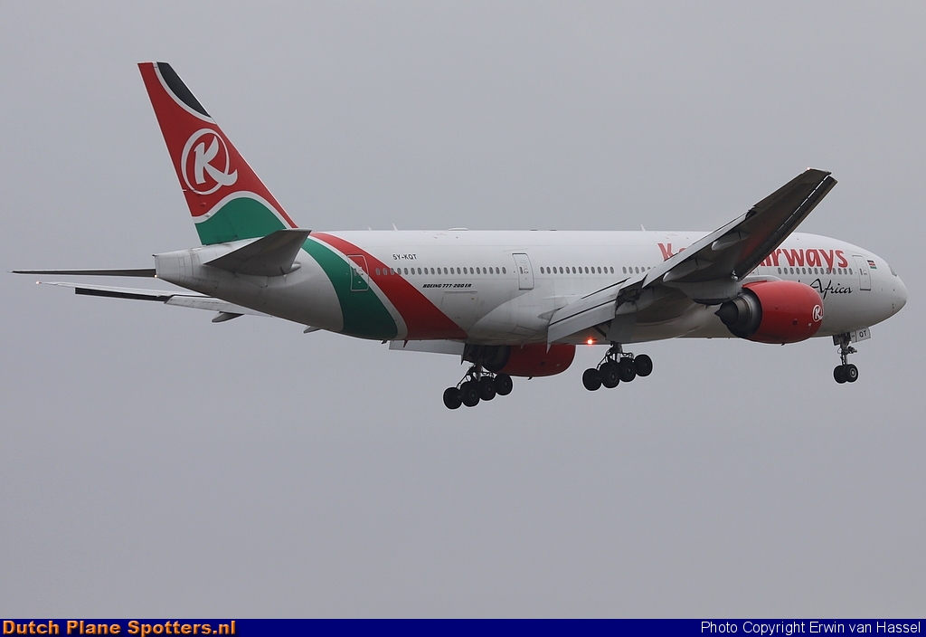 5Y-KQT Boeing 777-200 Kenya Airways by Erwin van Hassel