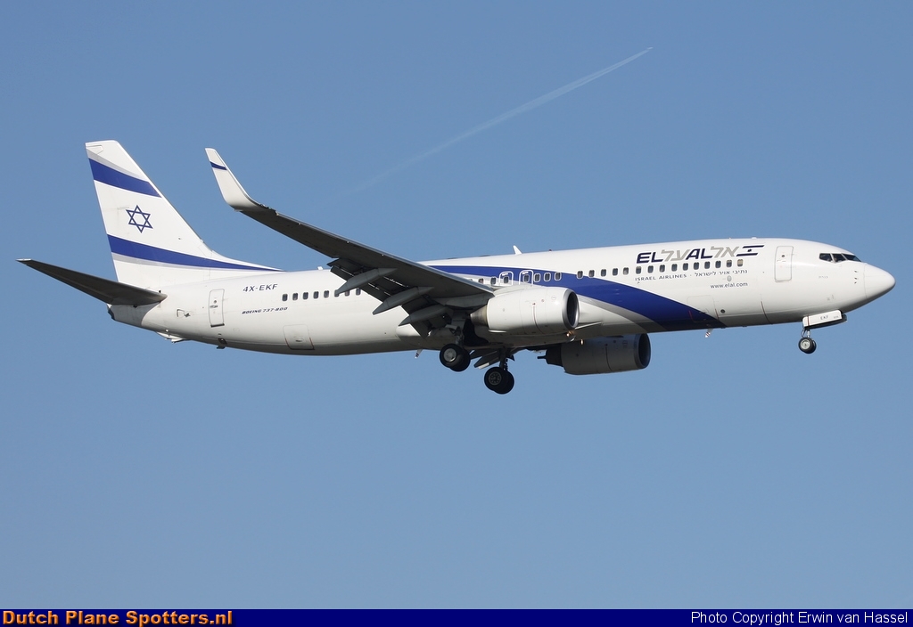 4X-EKF Boeing 737-800 El Al Israel Airlines by Erwin van Hassel